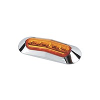 Nouvelle lampe de gabarit latérale/arrière à LED personnalisée, chromée, DC12V, SAE DOT, étanche IP67, pour camion et remorque