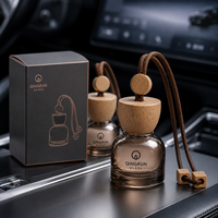 Flacon diffuseur rond suspendu 10 ml pour voiture, flacon en verre pour huiles essentielles, désodorisant automobile – Meilleures ventes