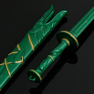 Épée en bambou vert de Xianxia Han Li de 22cm réplique en alliage de zinc métallique à collectionner décor de bureau modèle d'<span class=keywords><strong>arme</strong></span> fantastique - Product Image 4