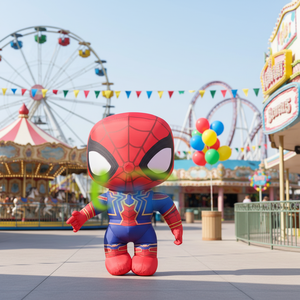 Costume de héros <span class=keywords><strong>Spiderman</strong></span> gonflable de nouvelle conception, décoration gonflable, costume de marche de parade de dessin animé, ventilateur intégré, impression numérique - Product Image 1