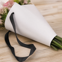 Sacs en papier personnalisés pour bouquets de fleurs, emballage cadeau, fleurs séchées