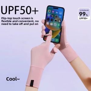 Gants de conduite mi-longs pour femmes, protection UV, en soie glacée, antidérapants, compatibles écran tactile, pour le sport et l'usage quotidien - Product Image 3