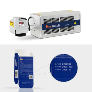 เครื่องเลเซอร์มาร์กกิ้ง CO2 ความเร็วสูงอเนกประสงค์ 30W สำหรับการเขียนโค้ดด้วยก๊าซคาร์บอนไดออกไซด์ พร้อมการรับรองมาตรฐาน CE ความแม่นยำสูงในการมาร์กกิ้ง 0.01 มม. P - Product Image 1