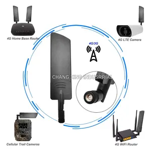 12DBi High Gain GSM/3G/4G/5G WiFi Router Full Band Rubber Antenna 600-6000MHz External Antenna With SMA Male