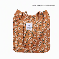 Grand sac fourre-tout en velours côtelé écologique et tendance pour femmes, durable et réutilisable avec poche intérieure pour le shopping