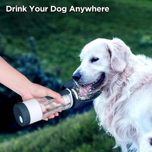 Kind Durable Portable 1L Plastic Dog <b>Hydration</b> <b>Bladder</b> 3 in 1 Outdoor Pet Feeding with 125g Food Storage - Product Image 3