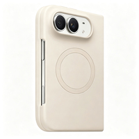 Coque de téléphone pour usage quotidien en silicone liquide, coque pour iPhone, protection magnétique douce au toucher, protection de l'objectif, pare-chocs antichoc pour iPhone 18 Duo