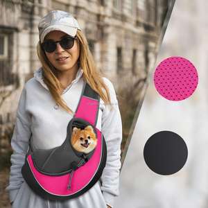 Büyük Kapasiteli Nefes Alabilen Köpek Askılı Çantası Evcil Hayvan Taşıyıcısı Önden Fileli Kediler için Açık Hava Seyahati Evcil Hayvan Askılı Taşıyıcısı Yumuşak - Product Image 2