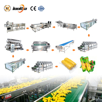 Machine de segmentations de maïs en gros pour usine, Laveuse pulvérisatrice, Machine de blanchiment du maïs, Machine de lavage du maïs, Ligne d'emballage sous vide du maïs
