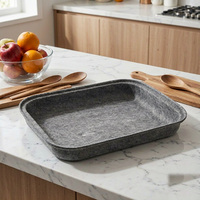 Plateau de rangement en feutre durable de haute qualité, empilable, organiseur en tissu pour bureau, tiroir de maison