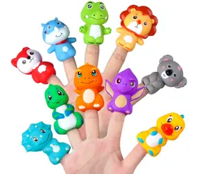 Dinosaur Finger Puppets Toys Educational Bath Toy Realistic Tiny Hand Finger  Puppet for Toddlers and Kids Rubber Toy - China Rubber Toy and Rubber Toys  price