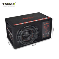 Nouvelles Arrivées Gros Sonde de Puissance 4Ω Monobobine CC 12V Basse Active 8 Pouces 2000W Subwoofer Trapézoïdal pour Voiture