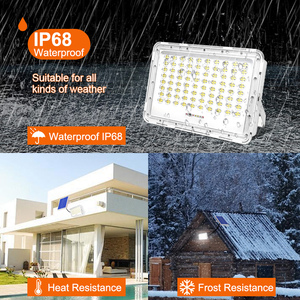 Chất lượng cao điện ngoài trời đèn Đèn pha IP65 không thấm nước 100W 200W 300W 400W 500W 1000W LED năng lượng mặt trời lũ đèn điều khiển từ xa - Product Image 6