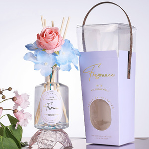 Diffuseur de parfum Beeman Luxury Home Decor, fleurs séchées, aromathérapie sans flamme, diffuseur à roseaux en verre, sans BPA, sans alcool, grandes pièces - Product Image 6
