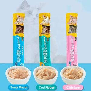 ปลาคอดทูน่าไก่15กรัม/ชิ้นขนมแบบเปียกแผ่นสำหรับแมวแบบหลายรสชาติ - Product Image 3