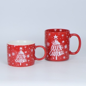 OEM personalizable copo de nieve de Navidad pantalla impresa <span class=keywords><strong>taza</strong></span> de café de cerámica para las estaciones festivas - Product Image 6