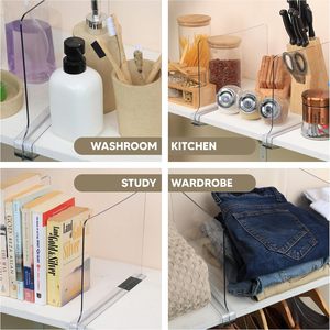 Separadores de Acrílico Personalizados de Alta Calidad para Estantes de Libros, Organizador de Ropa, Separador de Plástico para Estantes de Supermercado - Product Image 6