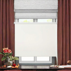 Tenda a Rullo Oscurante in Poliestere, Tenda da Finestra Manuale Montata a Soffitto 60 X 180 cm, Tenda Solida per Casa e Ufficio - Product Image 3