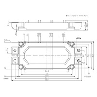 Module d'alimentation IGBT 1200V 400A Structure de module à faible inductance