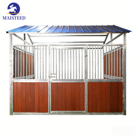 Écurie préfabriquée de haute qualité pour l'entraînement équestre et box de stockage pour chevaux, abri pour chevaux avec porte coulissante