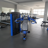 Appareil de musculation multifonctionnel pour salle de sport intérieure, machine à câble à résistance réglable en acier pour la musculation des pectoraux et des épaules