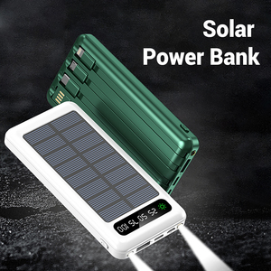 Chất lượng cao 10000mAh ngân hàng điện với công suất lớn và năng lượng mặt trời sạc nhanh được xây dựng trong 4 Cáp giao diện nhà sản xuất - Product Image 6