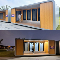 Cabine mobile modulaire personnalisable Apple Cabin, toilettes écologiques solaires, maison intelligente entièrement équipée, prix compétitif