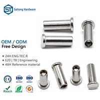 Rivets semi-tubulaires à tête plate personnalisés de 3 mm à 8 mm, marqués CE, pour équipements de machines, applications industrielles, service OEM