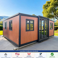 Maison de luxe préfabriquée extensible en conteneur de 30 pieds ou 40 pieds, 3 chambres, 2 salles de bain, avec dessin 3D gratuit le jour même, conforme aux normes australiennes