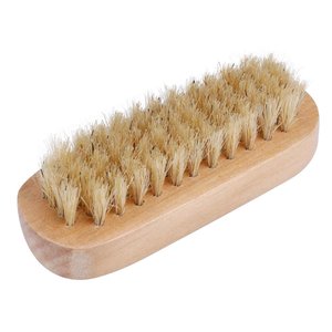 Brosse de nettoyage pour ongles en bois personnalisée, double face, en poils de sanglier, pour le nettoyage et l'élimination de la poussière des ongles, vente en gros - Product Image 3