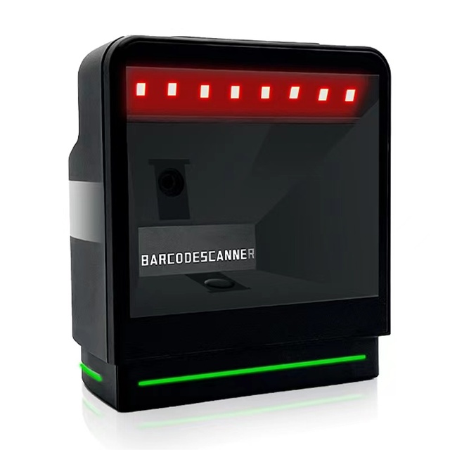 Mobile Payment Desktop Barcode Scanner 1D 2D QR Code Scanning USB-Type-C+LAN Interface 10MPx Resolution CMOS Service Equipment