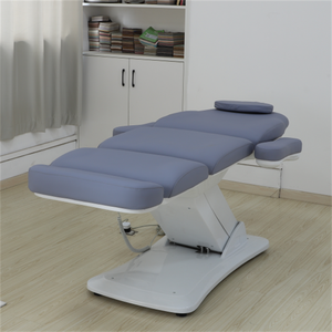 Lit de beauté électrique Kisen Salon Furniture à 3 moteurs, base à colonne unique, lit de massage électrique pour salon et spa avec commande au pied intégrée - Product Image 6