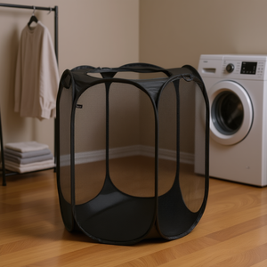 Cesto de Ropa Plegable Hexagonal Mainstays de 50x40x30cm, Ligero, de Malla de Poliéster, para Almacenamiento en el Lavadero - Product Image 2