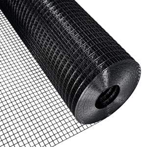Green Color PVC Coated Welded Wire Mesh Panels <b>Fence</b> Iron Wire Mesh Cages 1/2 Inch Black Wire Welded Mesh Rolls - Product Image 2