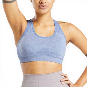 Sujetador deportivo de yoga de alta calidad en nailon/spandex elástico, personalizado con etiqueta privada, tops de fitness para mujer para entrenamiento en el gimnasio. - Product Image 1