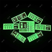 Plaque ABS lumineuse en PVC Panneau acrylique Matériau réfléchissant Glow in the Dark Sticker