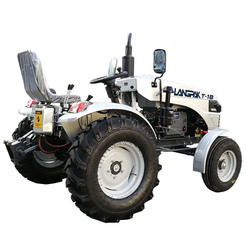 Langpak Mini-Tractor 2023 Venta 4*2 Tractor agrícola Agricultura Belt Drive Match 20Hp 2Wd Venta caliente Fabricante de fábrica