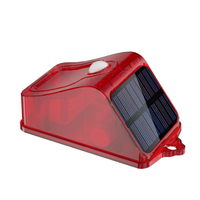 Youke - Repelente de Animales Solar de 100 dB, Alarma con Sensor de Movimiento PIR, Detección de 10 m, Exterior, Impermeable, ABS, Tuya Smart, Inalámbrico, 433 Mhz