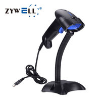 Scanner de codes à barres USB Rs232 filaire de bureau avec support Vérificateur de prix Lecteur de codes à barres Scanner