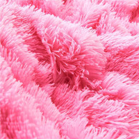 Couverture en flanelle peluche arc-en-ciel colorée, double face, douce au toucher, pour lit, chaise ou salon