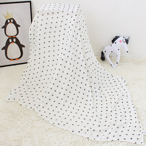 Populaire d'été noir <span class=keywords><strong>blanc</strong></span> symbole imprime couverture de langes pour bébé - Product Image 2