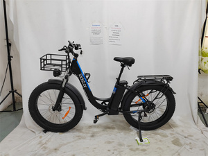 Moteur de moyeu arrière de vélo électrique familial MN26 Cadre en alliage d'aluminium à 7 vitesses Phares super lumineux Disque couples Entrepôt américain à l'étranger - Product Image 2