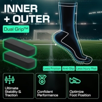 Chaussettes de football antidérapantes personnalisées confortables pour hommes