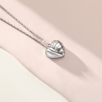 Collier pendentif en argent sterling 925 avec zircone, résistant à l'eau et au ternissement, durable