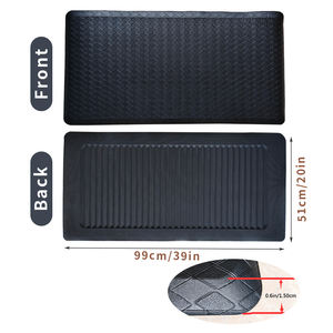 Tapis de cuisine ergonomique anti-fatigue moderne en PU, confortable, antidérapant, imperméable, personnalisé - Product Image 4