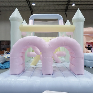 Pastel thiết kế mới thương mại Inflatable các chướng ngại vật cho trẻ em có tính năng một Slide Inflatable lâu đài - Product Image 4