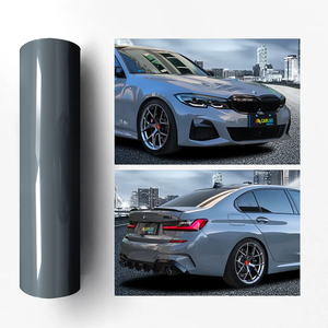 CRALAS Proveedor de Películas Automotrices, Rollo de 1.52*15m, Vinilo Cromático Brillante Gris Nardo para Envoltura Automotriz - Product Image 3