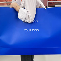 Bolsa de papel hecha a mano con tablero de marfil grande personalizada, bolsa de regalo de exposición publicitaria de cartón blanco de gran tamaño, Impresión de logotipo empresarial