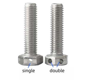 <span class=keywords><strong>Tornillo</strong></span> de Seguridad con Cabeza Hexagonal Exterior de Acero Inoxidable 304 con Orificio <span class=keywords><strong>para</strong></span> Cable de Acero GB32.1, M6 M8 M10 M12 - Product Image 3