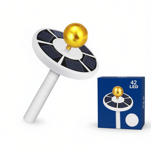 Lampe solaire de jardin à 42 LED, étanche IP65, lampe de paysage extérieure avec capteur de lumière et garantie de 2 ans pour le jardin et le camping - Product Image 1